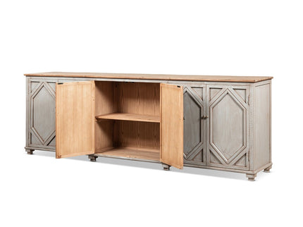 Colette - 6 Door Cabinet Sideboard - Brown