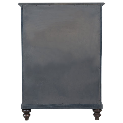 Berwick - 5 Drawer Chest With Felt Lined Top Drawers - Dark Oak