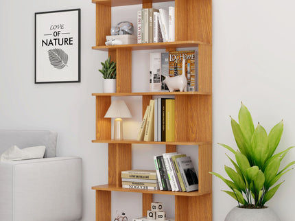 Modern 5 Tier Open Storage Bookcase