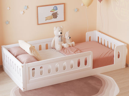 Platform Bed With Guardrail