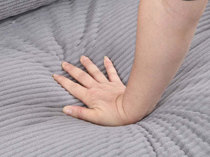 Modern Upholstered 3 Seat Sofa, High Resilience
