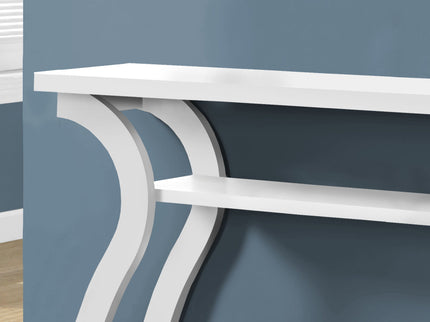 Accent Console Table For Entryway, Unique Curved Design