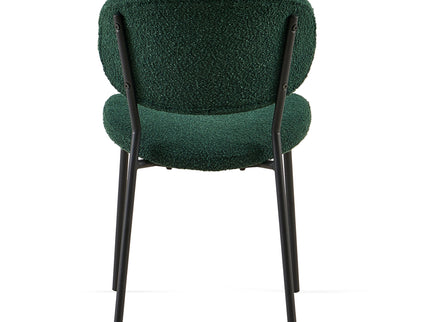 Boucle Dining Chairs, Dining Chairs With Metal Legs For Dining Room, Kitchen, Living Room