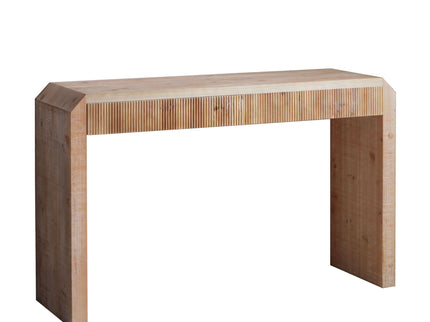 Rustic Modern Console Table With Drawer Storage - Natural Wood