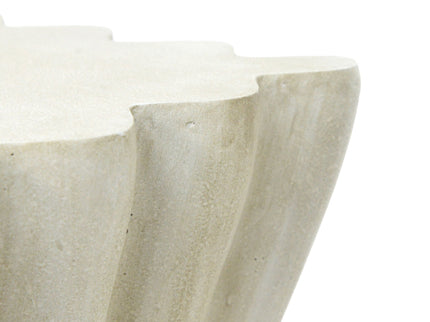 Mgo Archaistic Wavy Side Table - Antique Sandstone