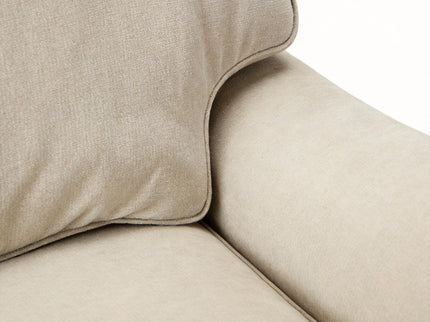 Loveseat Sofa, Upholstered Small Couch For Living Room - Cream Beige