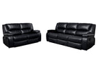Black / 2 Pc. Sofa, Loveseat