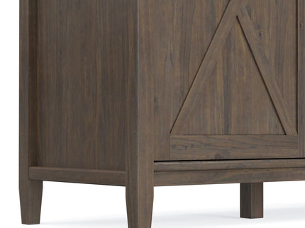Ela - Wide Storage Cabinet - Smoky Brown