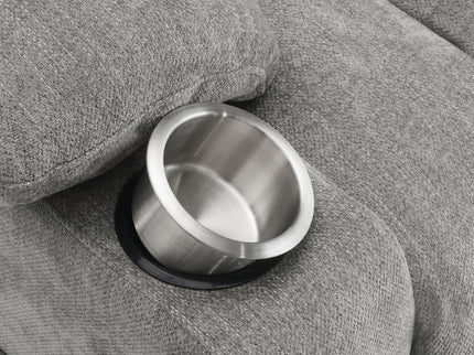 Beca - Upholstered Power Lift Recliner With Cupholders And USB Charging