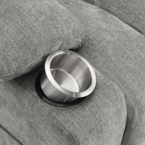 Beca - Upholstered Power Lift Recliner With Cupholders And USB Charging