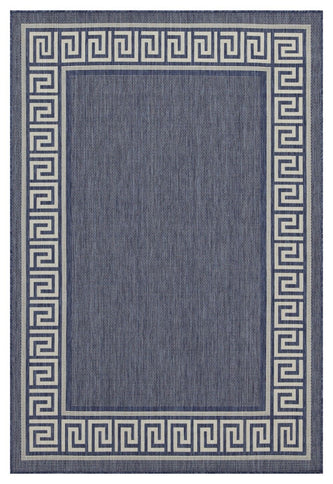 Sunshine - 5'3" X 7'3" Polypropylene Indoor, Outdoor Area Rug - Blue