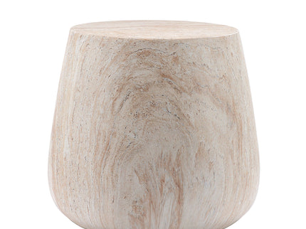 Drum Accent Coffee Table - Beige / Yellow