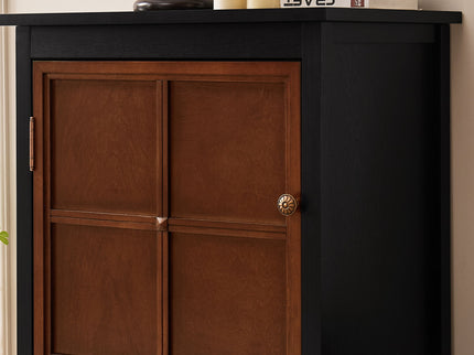 Floor Cabinet With Doors & Adjustable Shelf, Storage Cabinet For Entryway