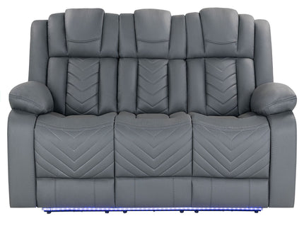 Raize - Power Living Room Set With Storage Console And Cup Holders