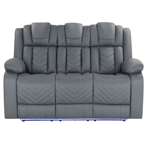 Raize - Power Living Room Set With Storage Console And Cup Holders