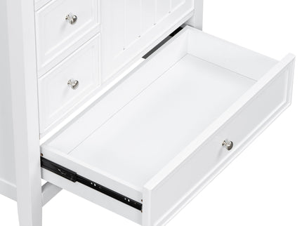 Modern Bathroom Vanity With Sink, 1 Cabinet & 3 Drawers