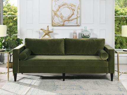 Nicholi - Mid-Century Modern Sofa - Olive Green