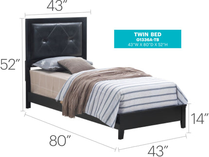 Padded Headboard Bed