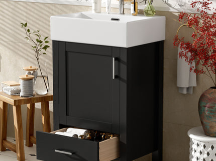 Bathroom Vanity With Sink, Frame And Drawer