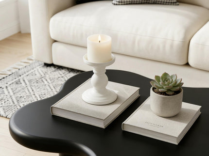 Cloud Shaped Coffee Table With 4 Round Legs