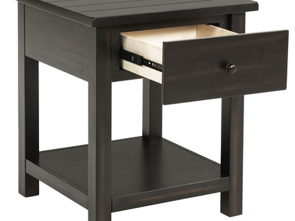 Castleton - 1 Drawer Wood End Table With Shelf