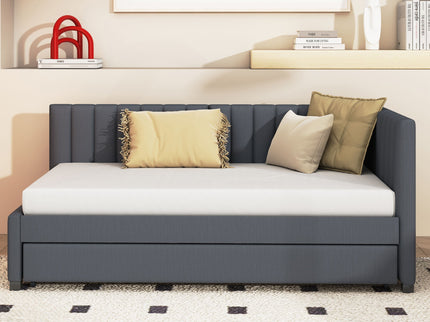 Upholstered Daybed, Sofa Bed Frame, No Box Spring Needed