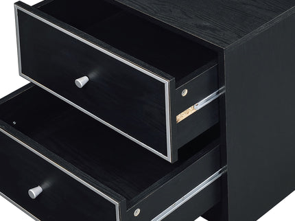 Jabir - Accent Table - Black / Silver