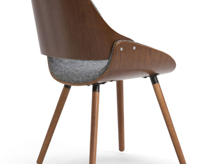 Malden - Bentwood Upholstered Dining Chair With Wood Back