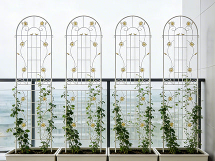 Metal Garden Trellis Rustproof Trellis For Climbing Plant Outdoor Flower Support
