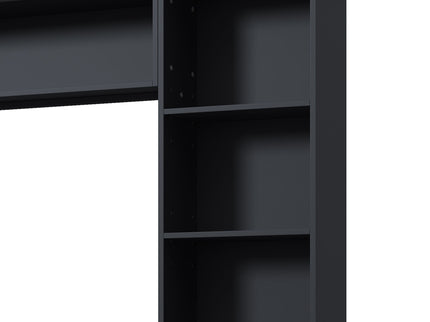 Farmhouse Elegant Entertainment Center Wall Unit With 4 Drawers