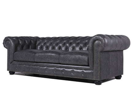 Traditional Tufted Chesterfield Nailhead Sofa