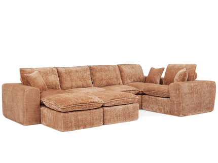 Sectional Sofa With Moveable Ottoman