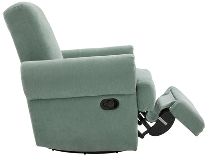 Manual Swivel Recliner Rocker Chair With Adjustable Backrest