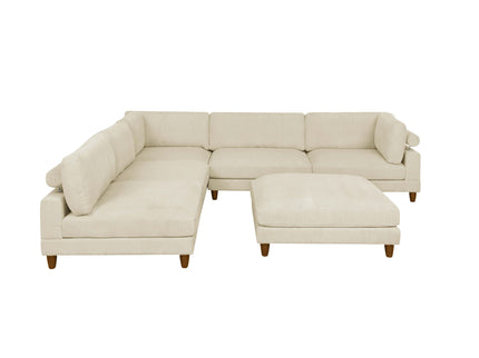 Modern Modular Sectional With Adjustable Back Support