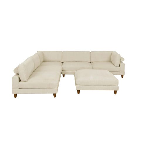 Modern Modular Sectional With Adjustable Back Support