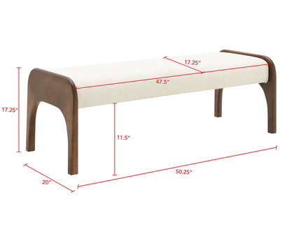 Modern Upholstered Long Bench For Kitchen