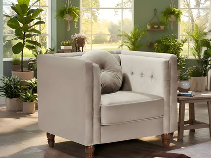 Chesterfield Accent Tufted Square Arm Side Chair