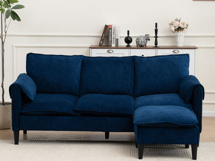 Convertible Combination Sofa With Footstools With Storage