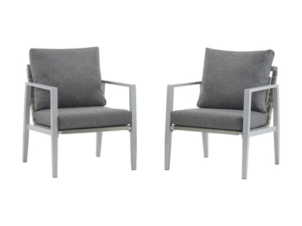 Modern Lounge Chair With Rope Accents And Cushions