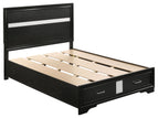Black / Full / 2 Drawers