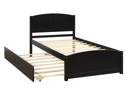 Platform Bed & Headboard, Footboard And Wood Slat Support