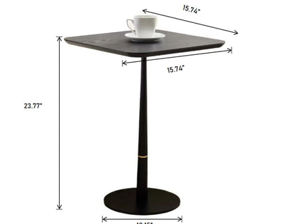 Modern Square Coffee Table And Computer Desk - Black / Gold