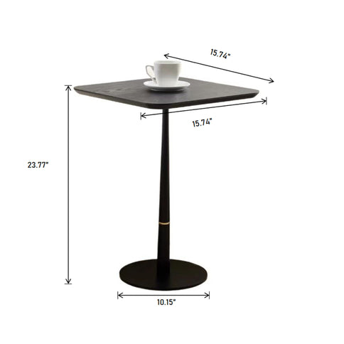 Modern Square Coffee Table And Computer Desk - Black / Gold