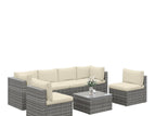 Beige / 4 Pc. Sofa, 2 Chairs, Coffee Table