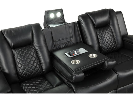Benz - LED & Power Recliner With Adjustable Headrests And Ambient LED Lighting