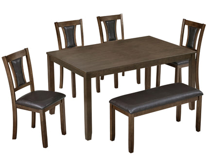 Modern Dining Table Set With Upholstered Chairs