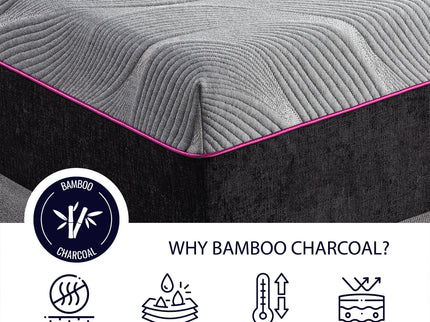 Renew - 11" King Size Flex Head Cooling Gelcare Memory Foam Mattress - Gray