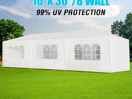 10X30' Wedding Party Canopy Tent Outdoor Gazebo With Removable Sidewalls