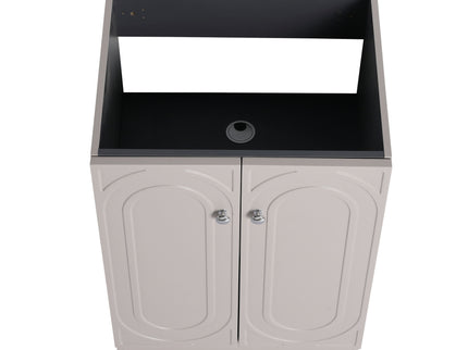 Contemporary Freestanding Bathroom Vanity With Resin Sink & Soft-Close Cabinet Doors