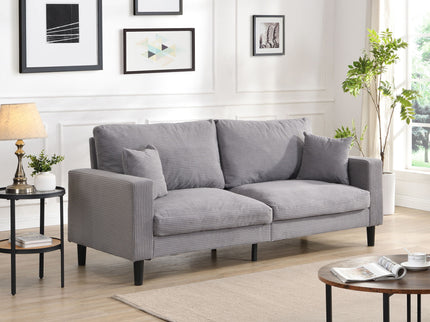 Modern Upholstered 3 Seat Sofa, High Resilience